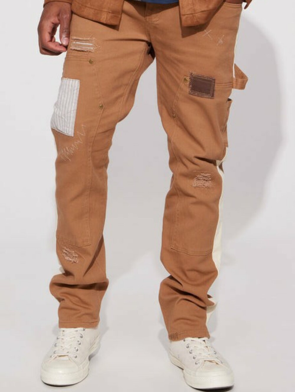 Men's Minor Stitched Carpenter Pants - Tan